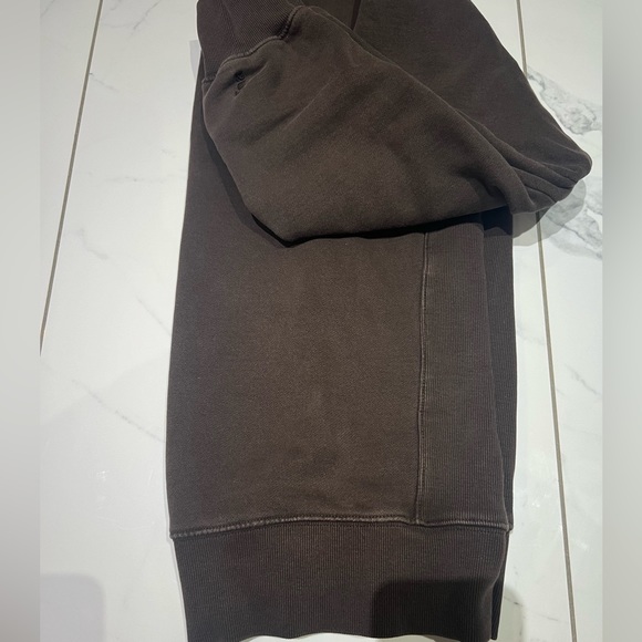 TNA Cozy Fleece Boyfriend Crewneck GD Mocha Brown - Picture 3 of 6